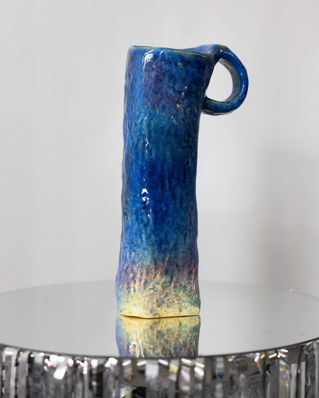 Unique ceramic carafe - blue shades , 2025