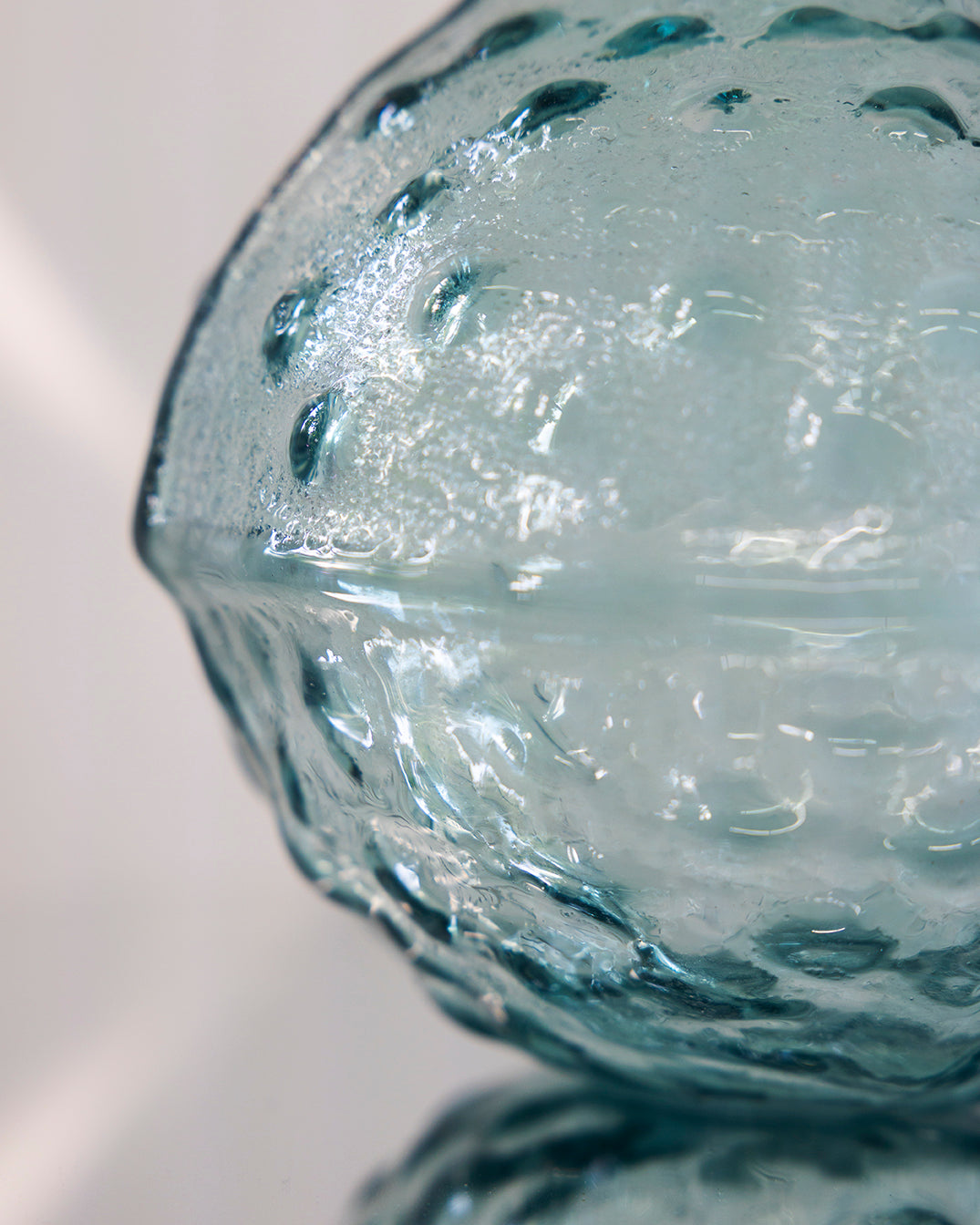 small round blue/grey vase, 2025 - by Bernard