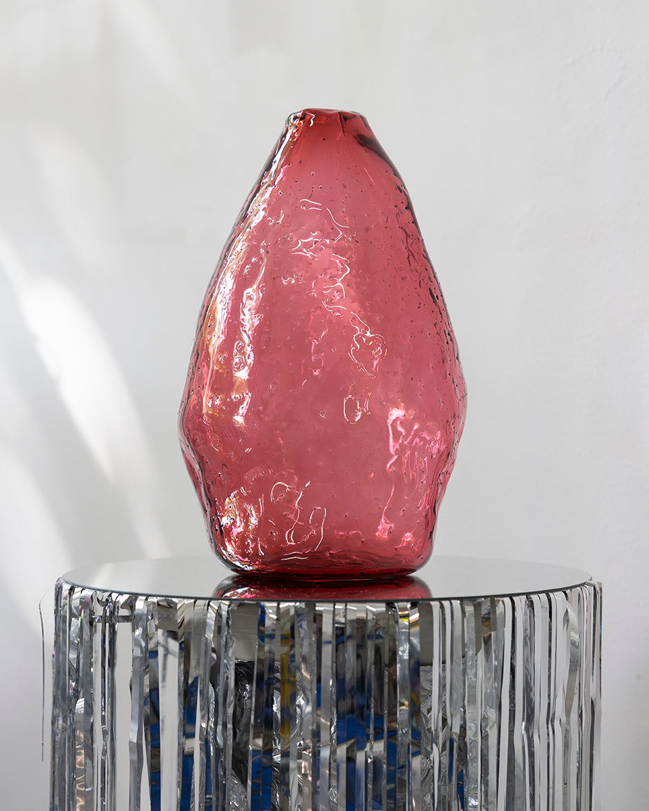warm pink vase, 2025 - by Bernard