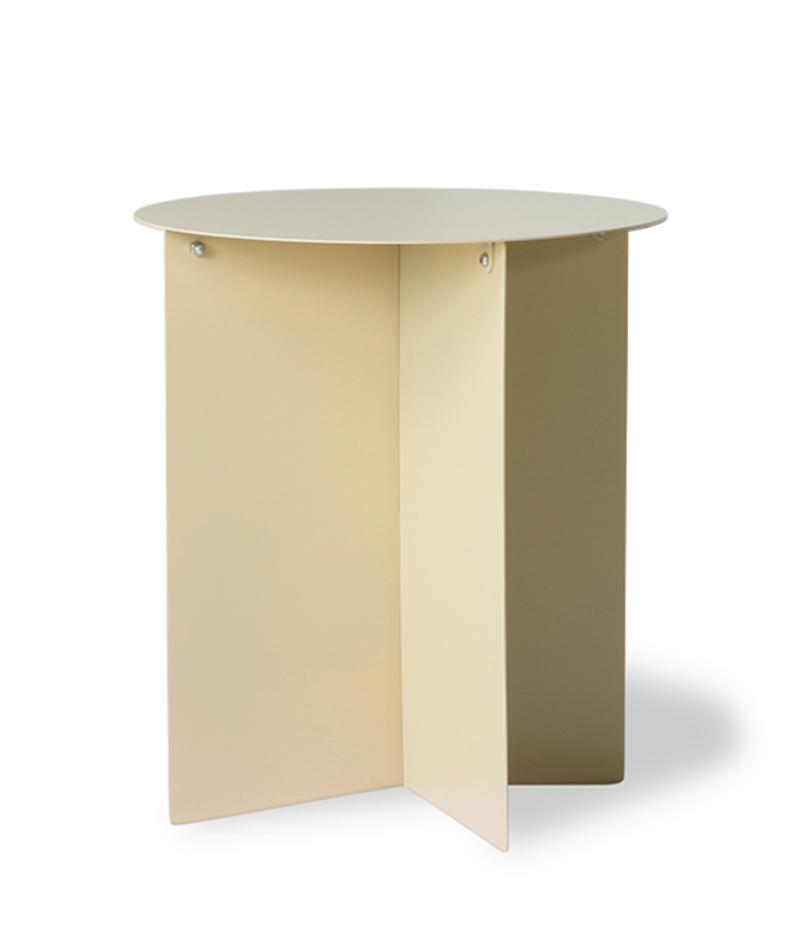 Metal Side Table / Cream