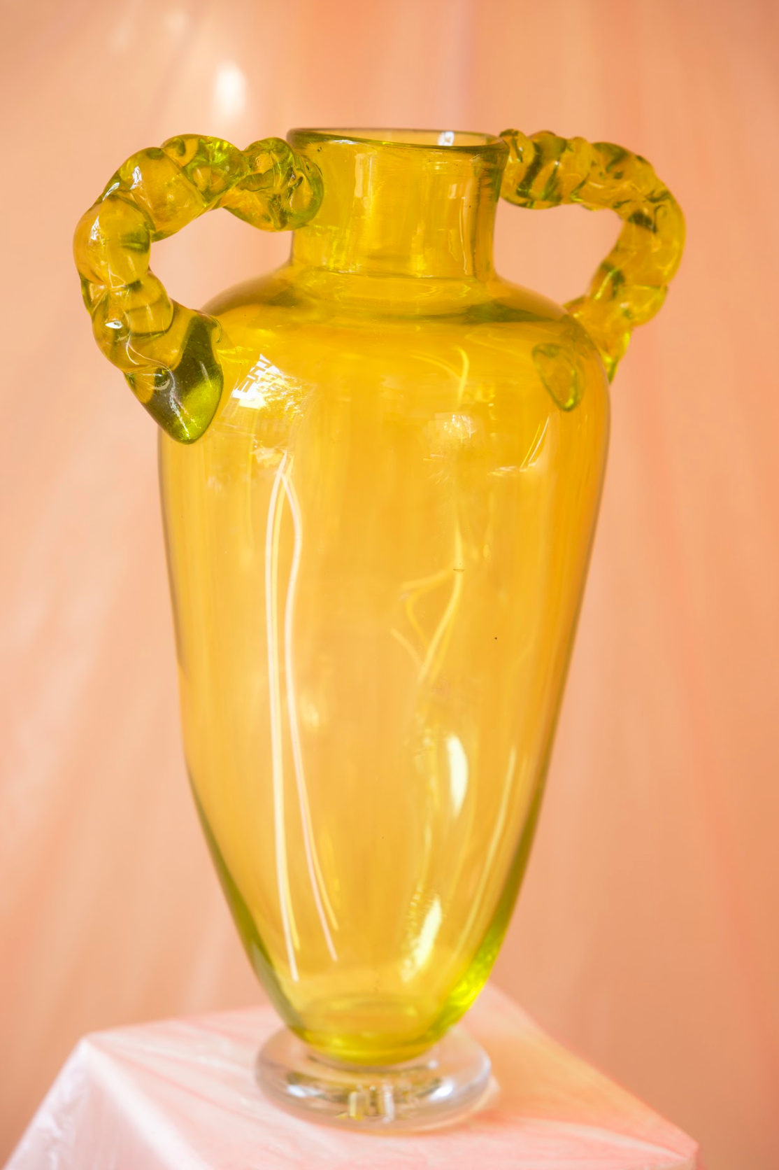 glass' carafe, green, large