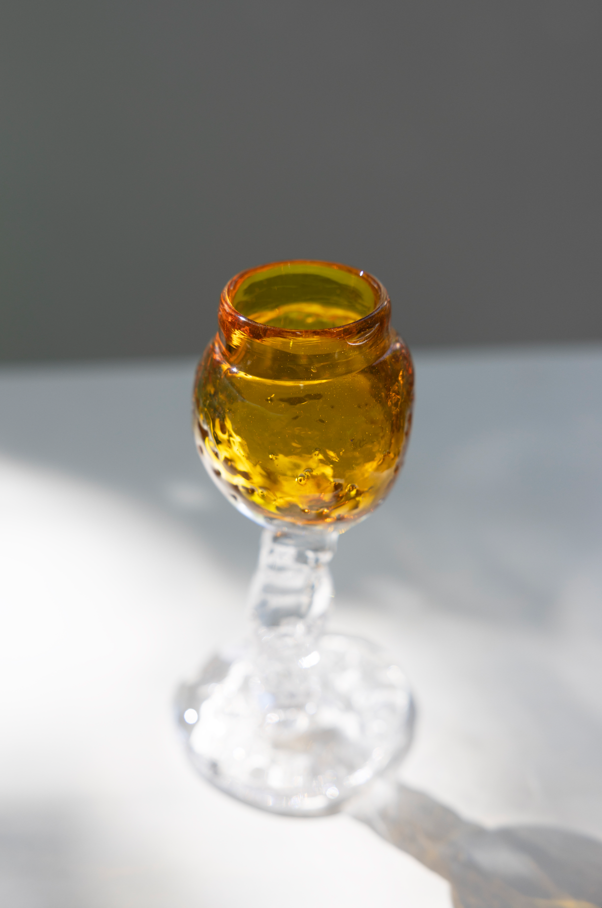 mini goblet, warm yellow, by Bernard