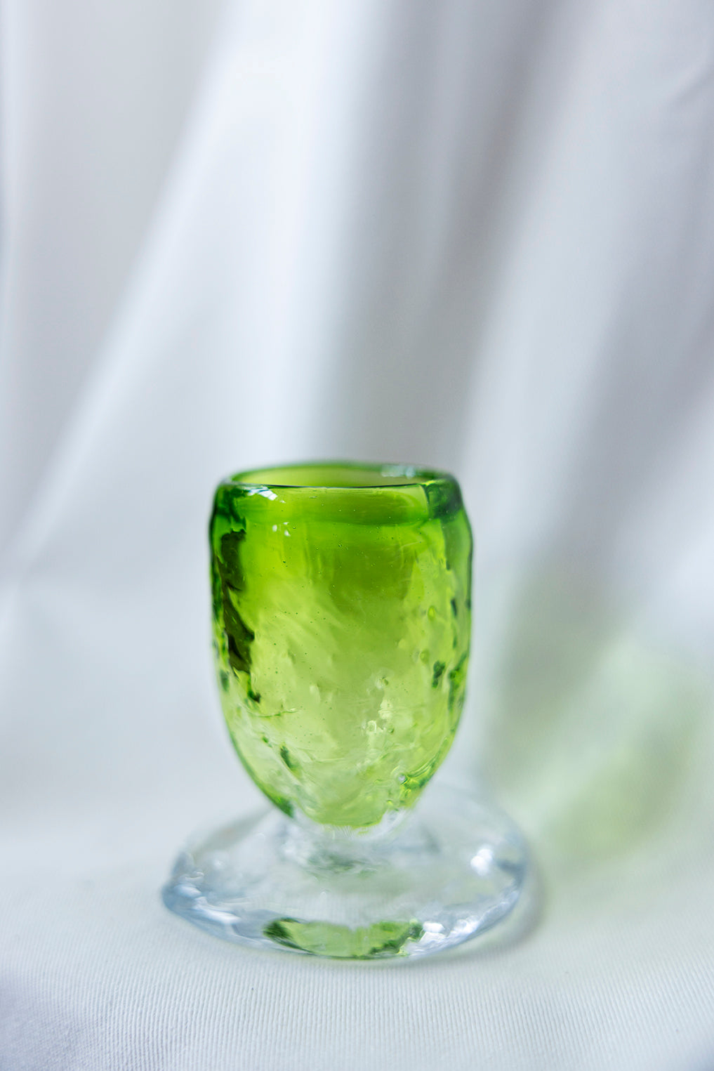 Jenever glass / green - by Bernard Heesen