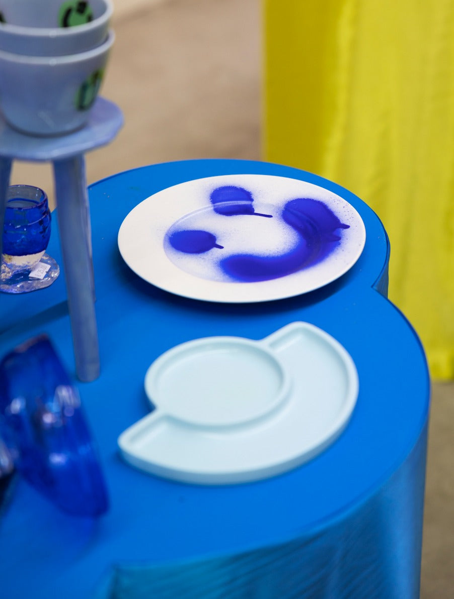 Smiley plate / blue :) BACK IN STOCK :)