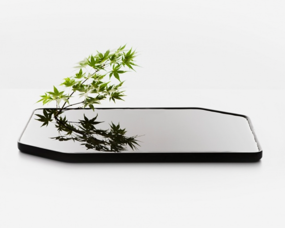 Plan Ceramic Vase / black / large