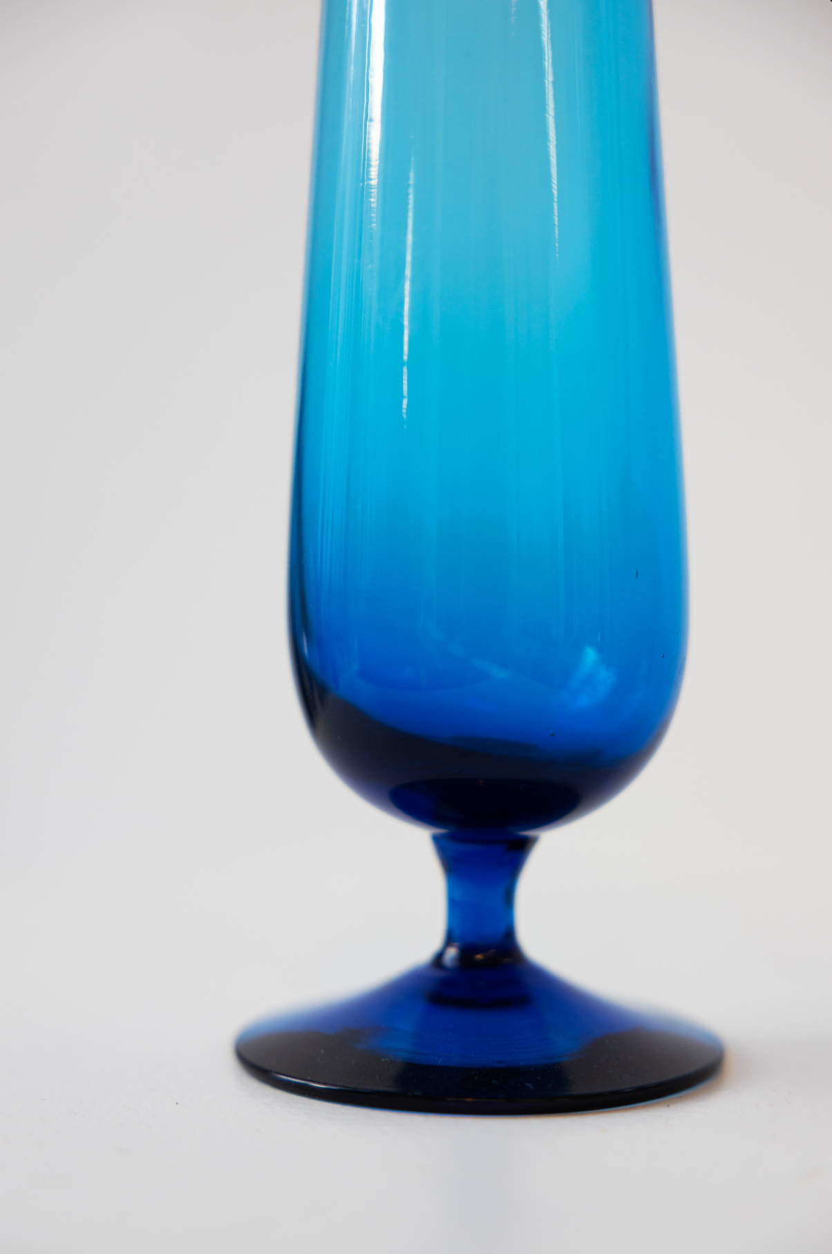 Elegant blue vase