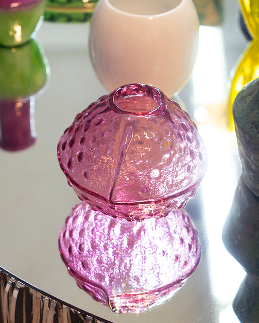 pink/purple vase - by Bernard