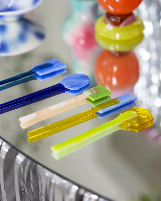 glass' spoon/knife - by Fleur