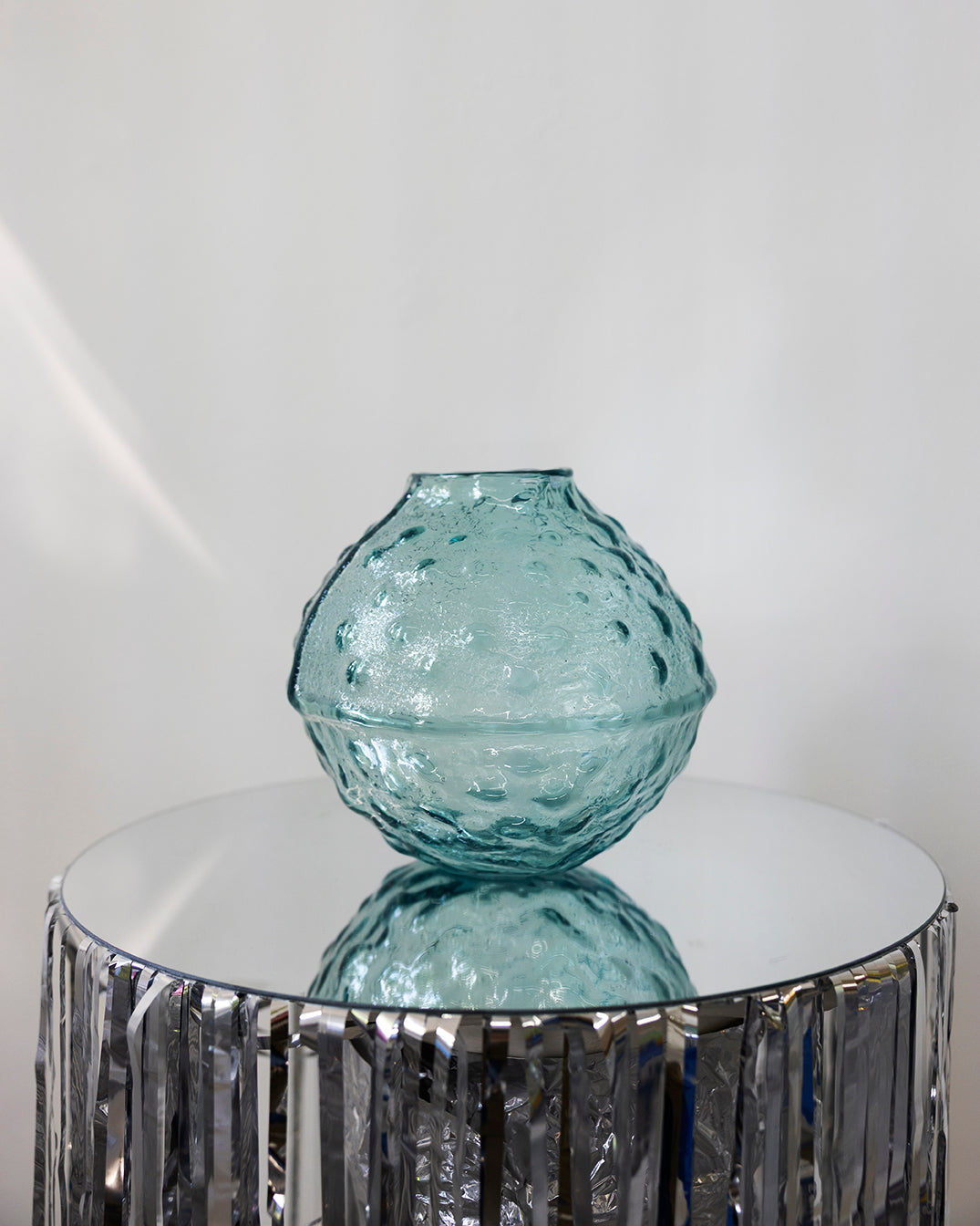 small round blue/grey vase, 2025 - by Bernard