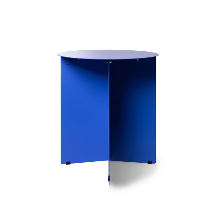 Metal Side Table  / Cobalt Blue