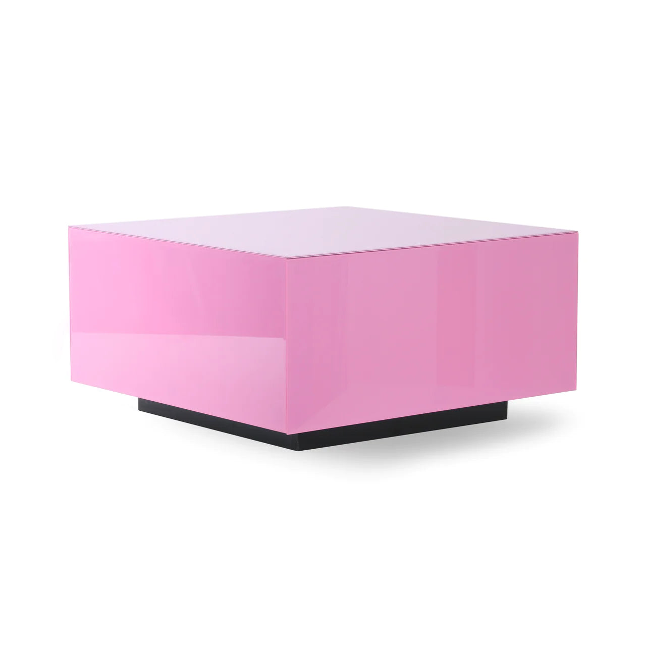 Mirror Block Table / Pink / L