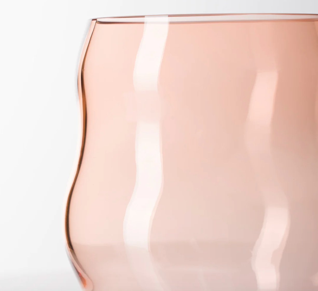 S Muse Vase Clear Copper