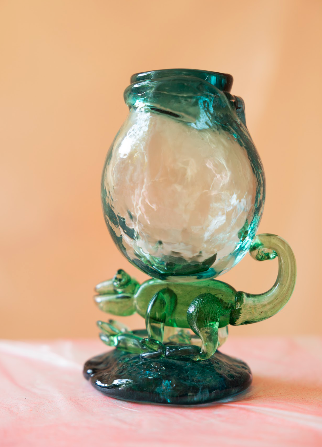 SPECIAL EDITION - Drinking Glass chameleon / green