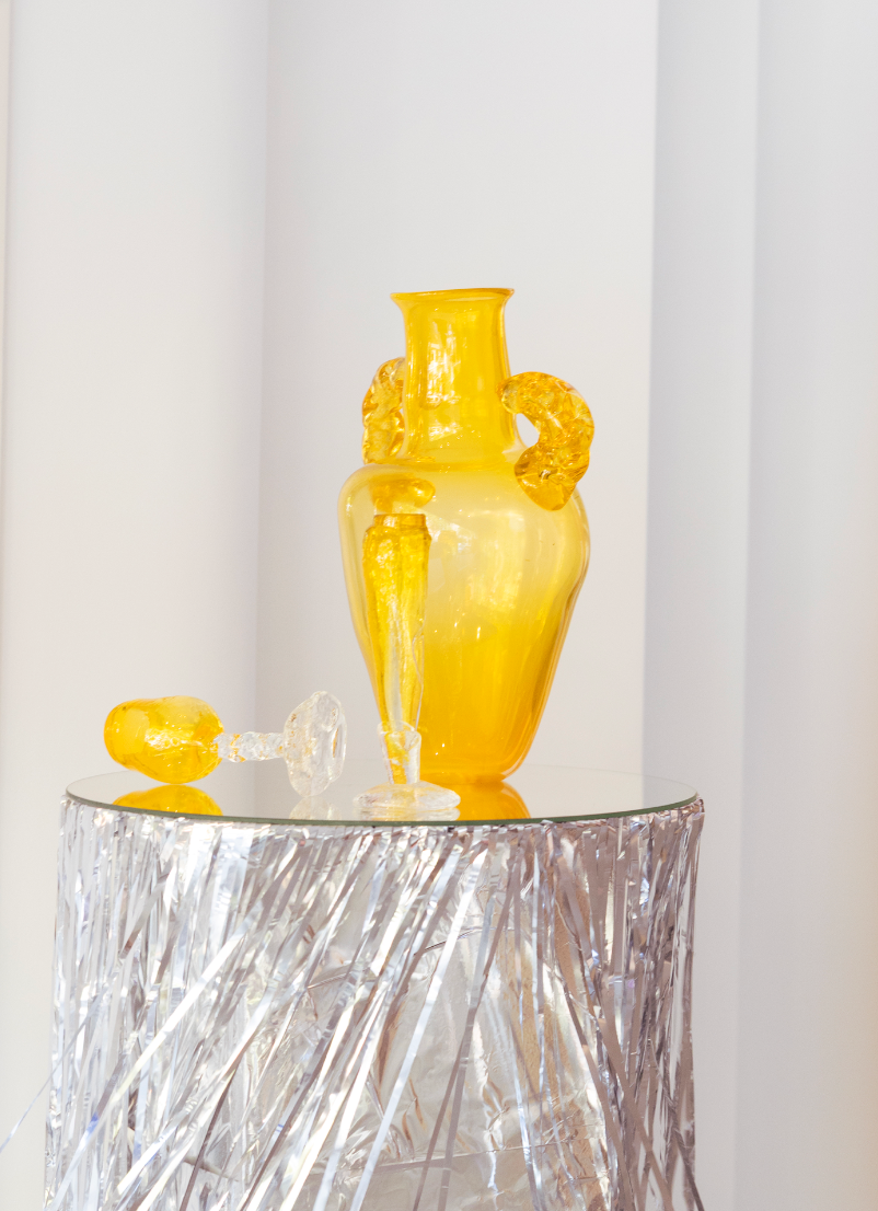 warm yellow vase