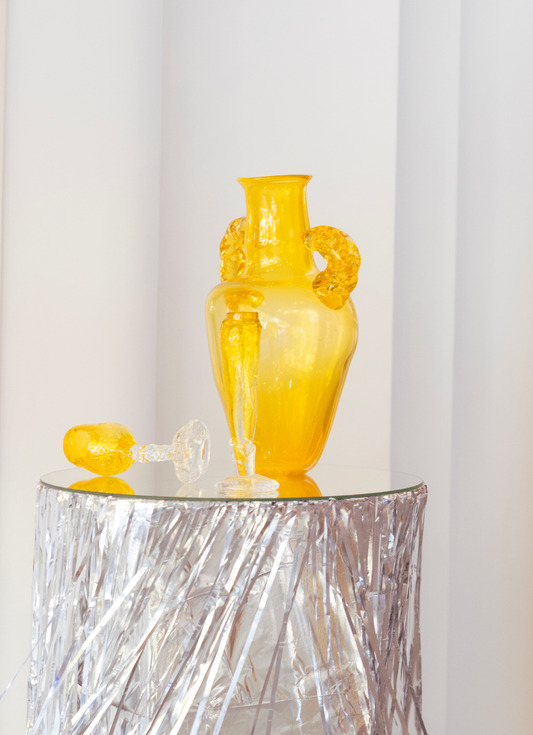 warm yellow vase