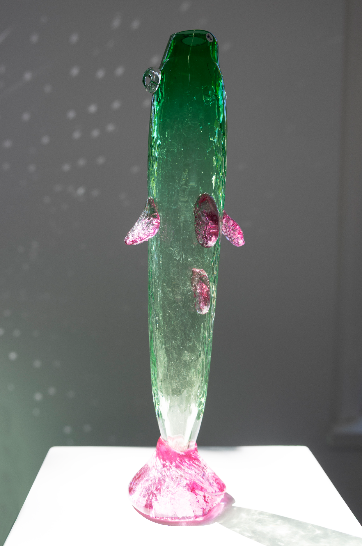 Fishvase, green/pink (2026), by Bernard