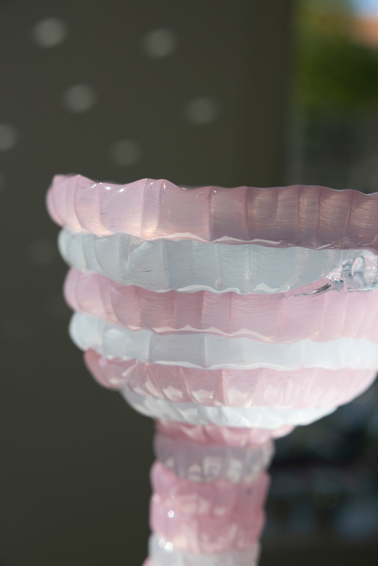 "Knitted" large goblet, pink (2026) by Bernard