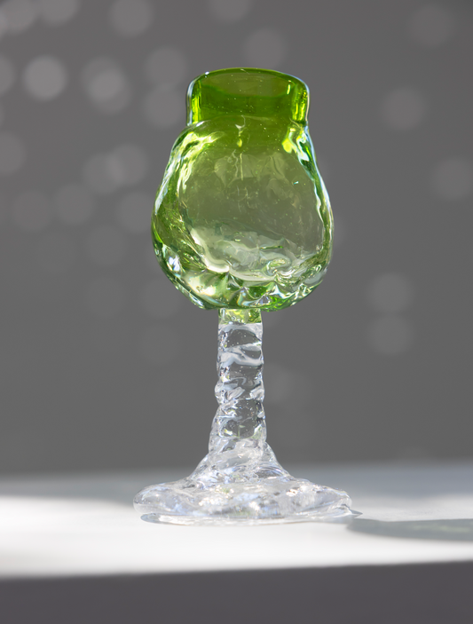 mini goblet, green, by Bernard