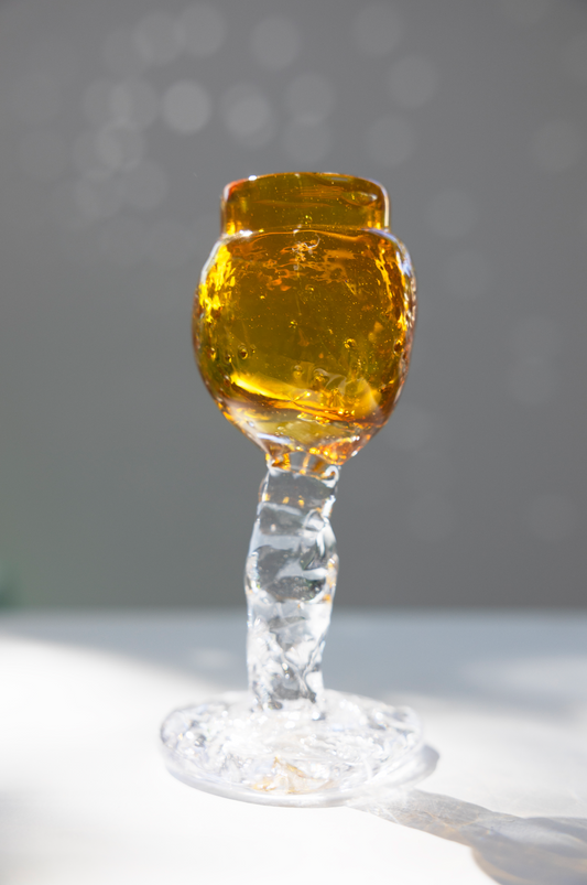 mini goblet, warm yellow, by Bernard