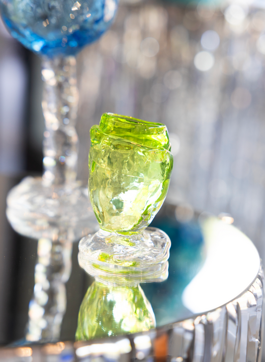Jenever glass / green - by Bernard Heesen