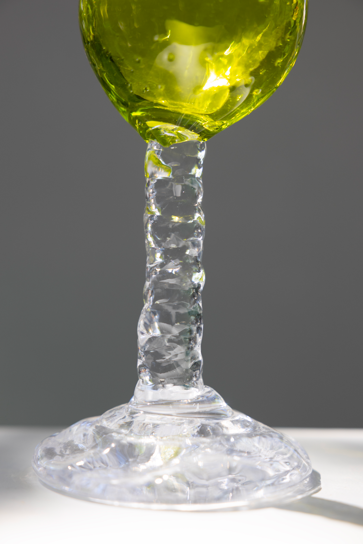 goblet, green, by Bernard