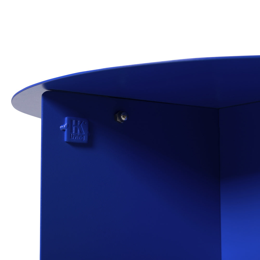 Metal Side Table  / Cobalt Blue