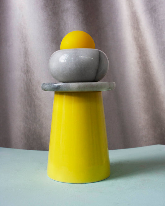 Yellow art design object