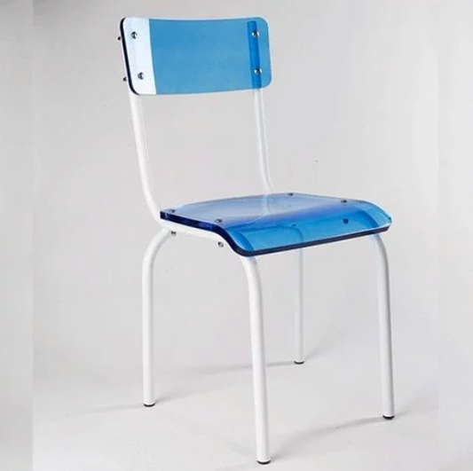 Le Pop chair / blue & white