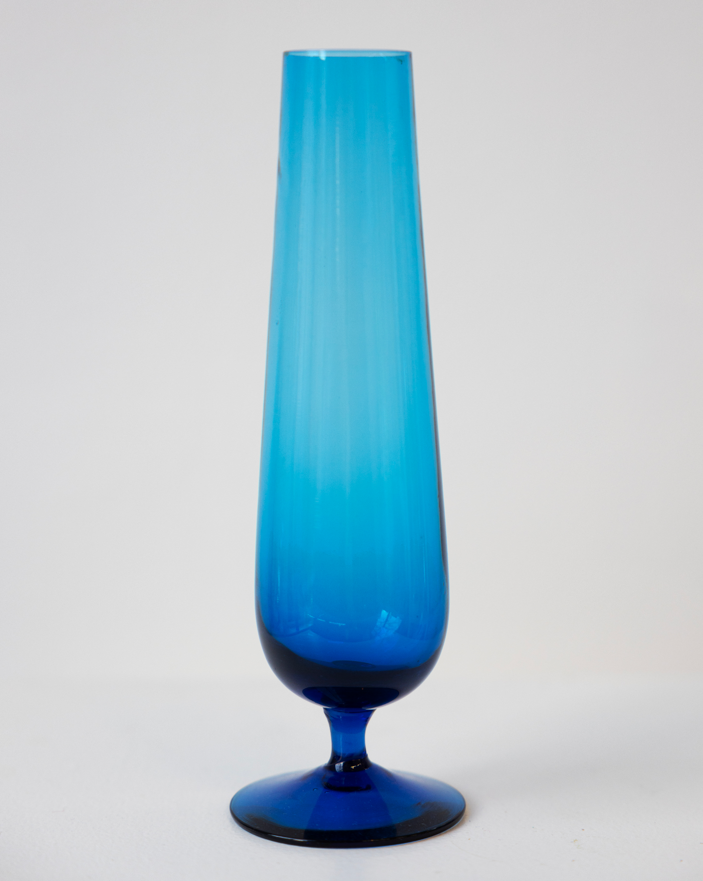 Elegant blue vase