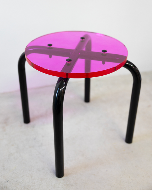 Le Pop stool / black & pink / small