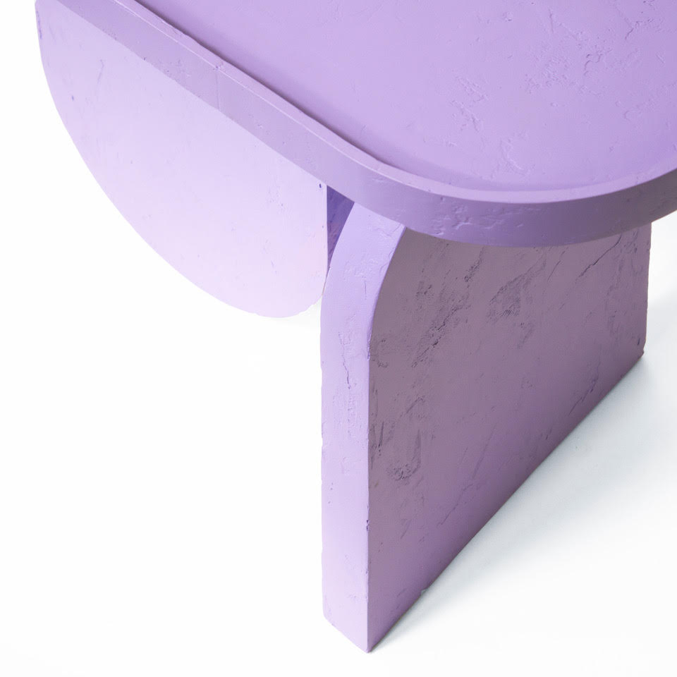 OUI sidetable / lavender lila, by Milan Tak