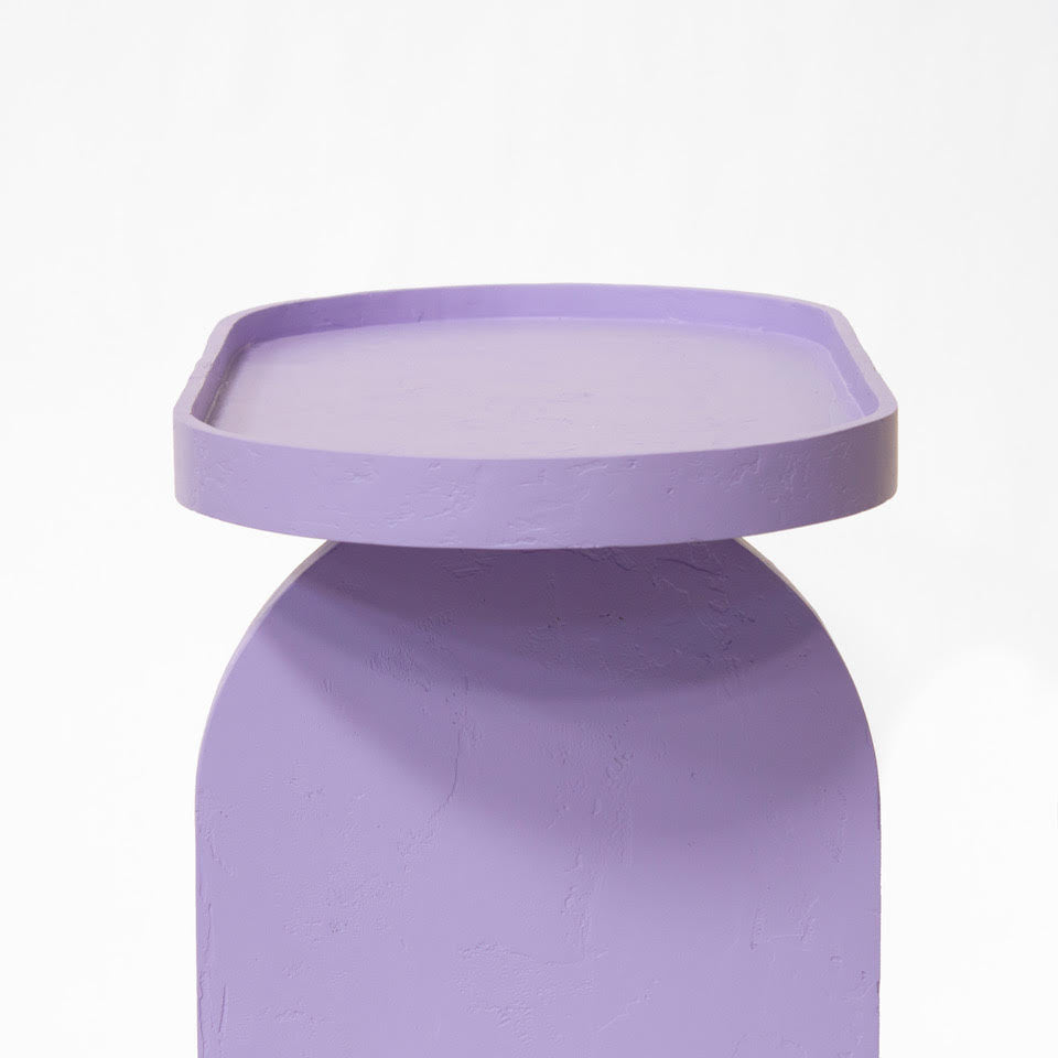 OUI sidetable / lavender lila, by Milan Tak